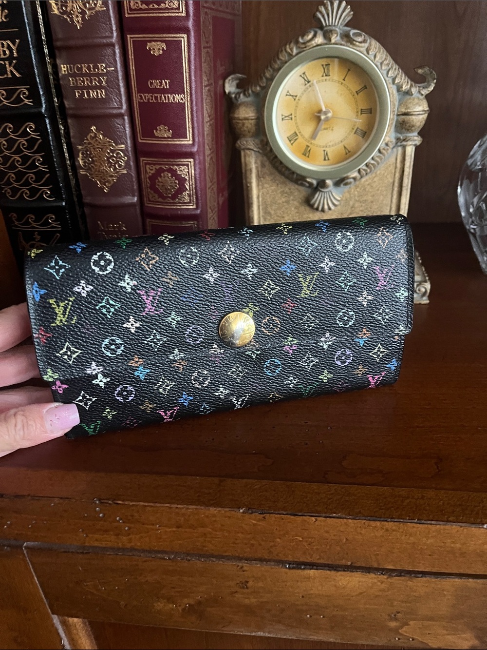 Louis Vuitton x Murakami Multicolor Sarah Wallet EUC Includes COA - Picture 4 of 16